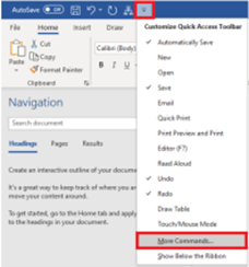 add macro icon to quick access toolbar
